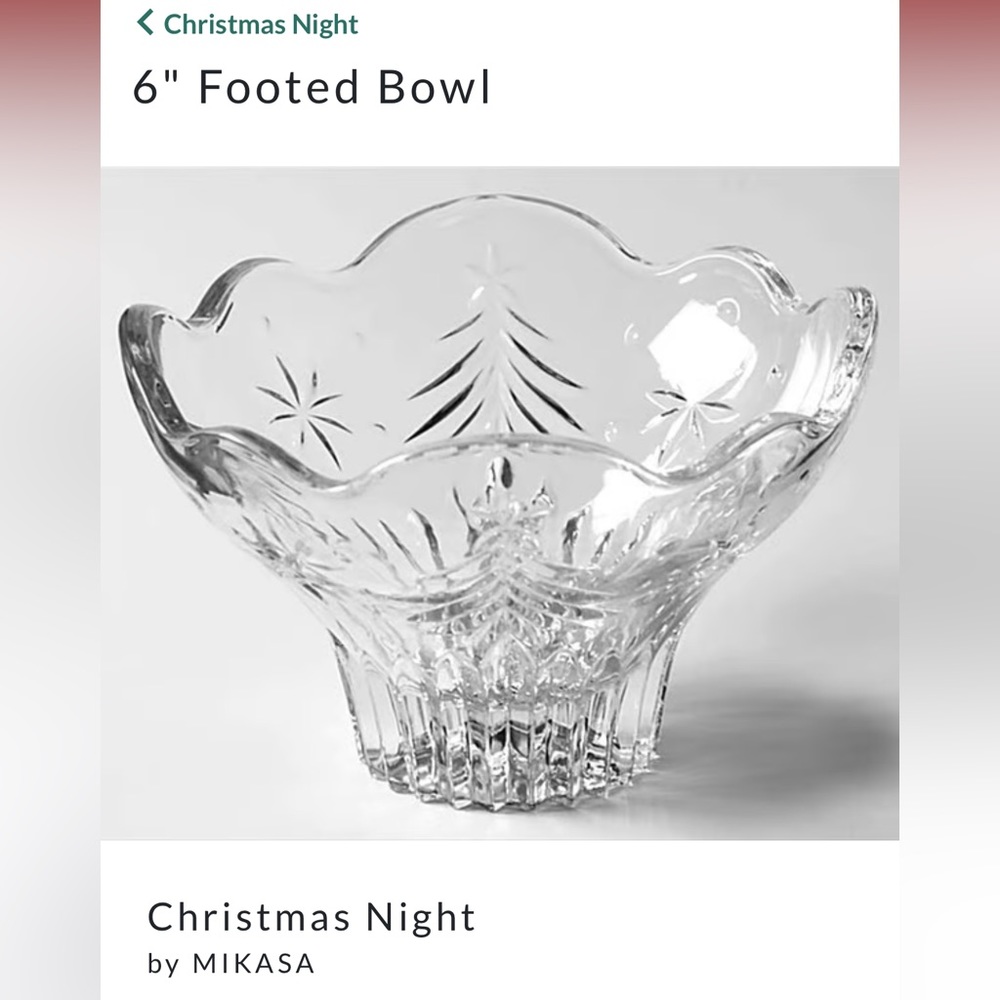 Christmas Night
6" Footed Bowl
Christmas Night by MIKASA